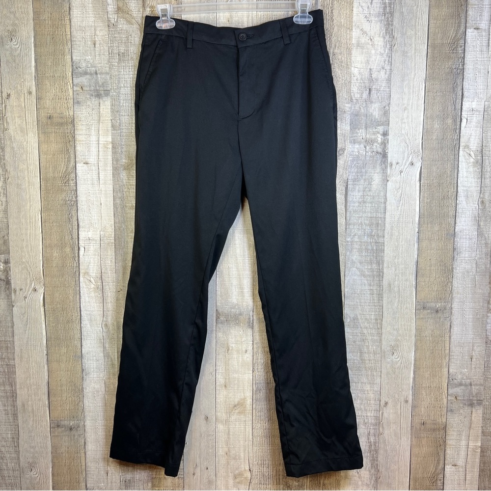 Amazon Essentials Size 32X32 Black Pants with Front Pockets & Back Pocke…